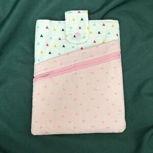 Handmade Book sleeve cover three pockets